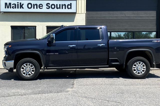 Chevrolet 2024 2500HD with professional window tint in North Bay